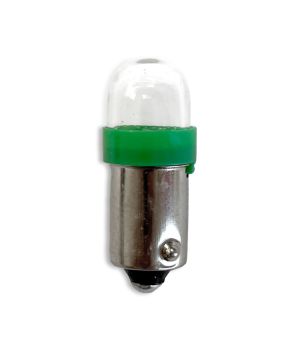 Stern 2-LED #44/47 Bayonet Base Lamp With Clear Dome - Green